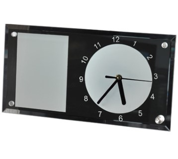 GK1383  Long Narrow Mirror Edge Clock