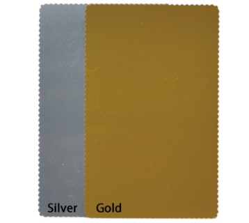 GK1445  Wave Edge Business Card Gold/Silver