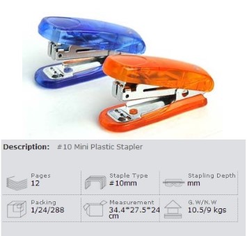 GK3125  Mini Plastic Stapler
